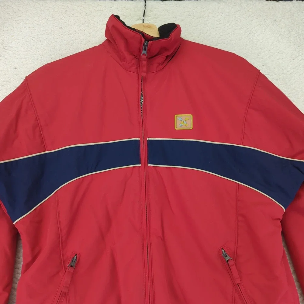 Descente DNA‎ Ski Snowboard Jacket Red Blue Kids Size 16 Junior Winter Outdoor